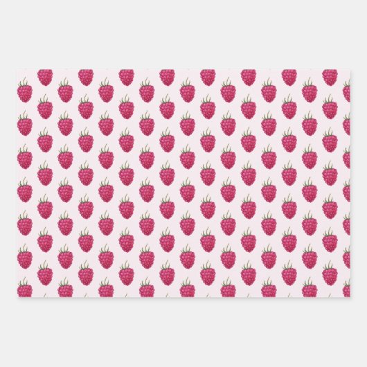 Frische Himbeeren Geschenkpapier Set (Vorderseite 2)