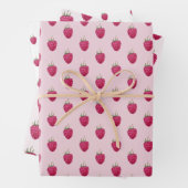 Frische Himbeeren Geschenkpapier Set (Beispiel)