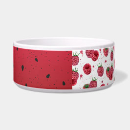 frische Himbeeren Napf