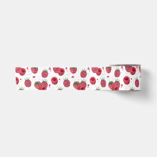 frische Himbeeren Satinband