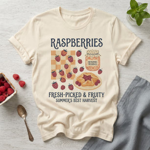 Frische Himbeeren Sommer Cottagecore T-Shirt