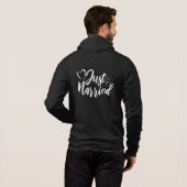 Frische Hochzeit Kapuzenpullover Hoodie (Schwarz voll)