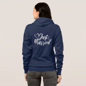 Frische Hochzeit Kapuzenpullover Hoodie (Schwarz voll)