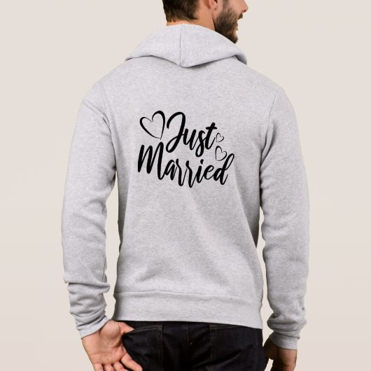 Frische Hochzeit Kapuzenpullover Hoodie (Rückseite)