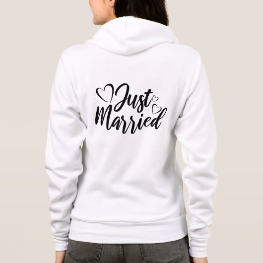 Frische Hochzeit Kapuzenpullover Hoodie (Rückseite)