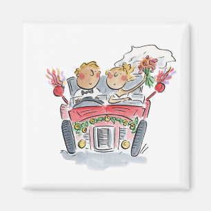Frische Hochzeit Magnet