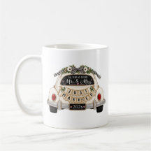 Frische Hochzeit Vintage-Auto Benutzerdefiniertes