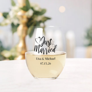 Frische Hochzeit  Weinglas Ohne Stiel