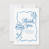 Frische Hochzeitsdusch-Dankeskarten Dankeskarte (Vorderseite)