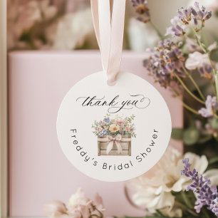 Frische Hochzeitsdusche Danke von der Markthalle Geschenkanhänger