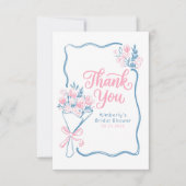 Frische Hochzeitsdusche-Dankeskarten Dankeskarte (Vorderseite)