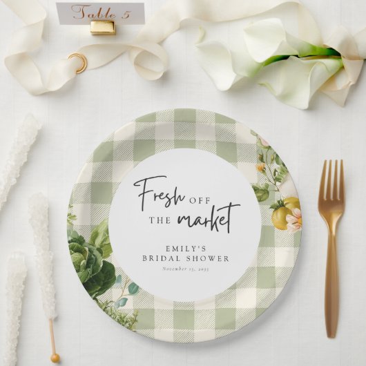 Frische Hochzeitsdusche direkt vom Markt Pappteller (Hochzeit)