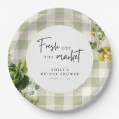 Frische Hochzeitsdusche direkt vom Markt Pappteller (Vorderseite)