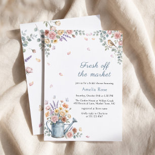 Frische Hochzeitsdusche 'Fresh Off The Market' Gie Einladung