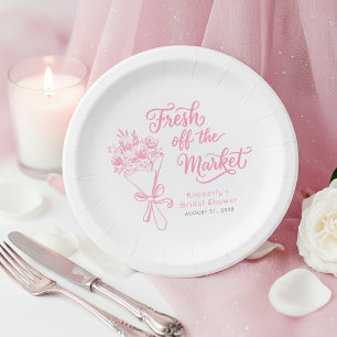 Frische Hochzeitsdusche Pink Garden Fresh Off The  Pappteller