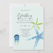 Frische Hochzeitsfeiern im modernen Strandleben (Vorderseite)