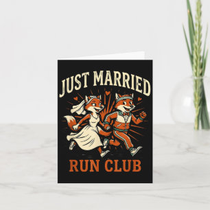 Frische Hochzeitslauf-Club-Hochzeitsläufer-Paar-Hu Karte