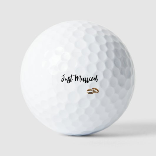 Frische Hochzeitsringe Golfball (Vorderseite)