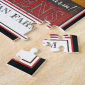 Frische Hühner Land Rustikaler Familienname Puzzle (Seite)