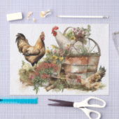 Frische Hühner Seidenpapier (Handwerk)