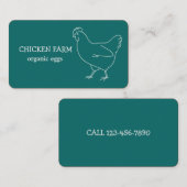 Frische Hühner Visitenkarte (Vorne/Hinten)