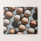 Frische Hühnereier in Karton Puzzle (Horizontal)