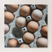 Frische Hühnereier in Karton Puzzle (Horizontal)