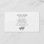 Frische Hühnereier Visitenkarte (Rückseite)