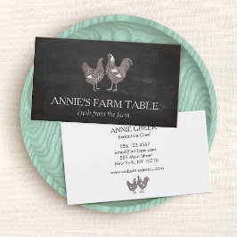 Frische Hühnereier Visitenkarte