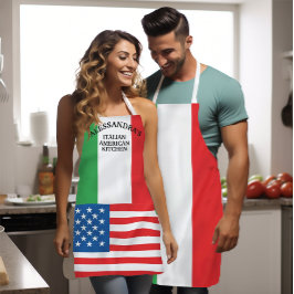 Frische italienische Flagge - Amerikanische Flagge Schürze