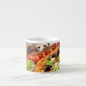 Frische italienische Pizza Espressotasse (Vorderseite)