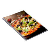 Frische italienische Pizza Notizblock (Rechte Seite)