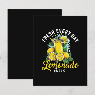 Frische jeden Tag The Lemonade Boss Begleitkarte