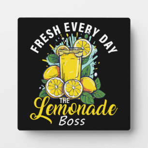 Frische jeden Tag The Lemonade Boss Fotoplatte