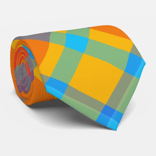 Frische Karierte Muster-Krawatte Krawatte (Gerollt)