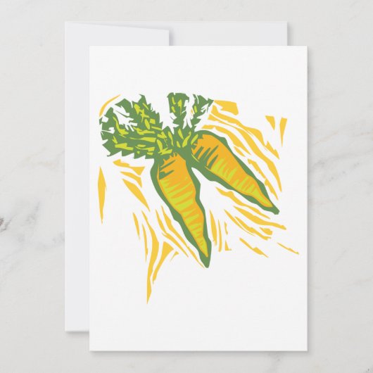 Frische Karotten Einladung (Vorderseite)