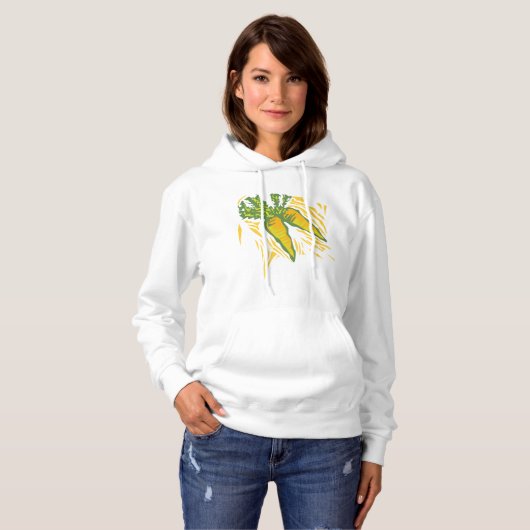 Frische Karotten Hoodie (Vorne ganz)