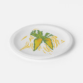 Frische Karotten Pappteller (Schrägansicht)