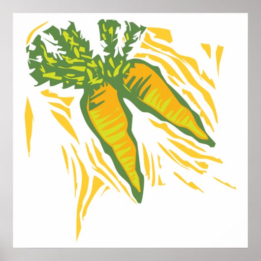 Frische Karotten Poster (Vorne)