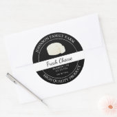 Frische Käsesorte Runder Aufkleber (Umschlag)