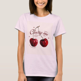 Frische Kirsche" Vintage Grafik T-Shirt