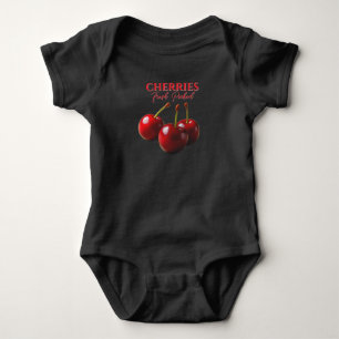 Frische Kirschen gepflückt Baby Strampler
