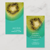 Frische Kiwi für Bio Erzeuger Visitenkarte (Vorne/Hinten)