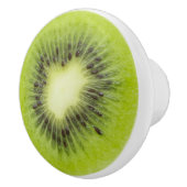 Frische Kiwi. Runde Scheibenahaufnahme Keramikknauf (Rechts)