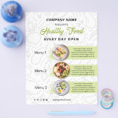 Frische Küche , Restaurant mit gesundem Catering Flyer (Einzeln)