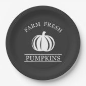 Frische Kürbis fallen Herbst Pappteller (Vorderseite)