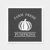 Frische Kürbis fallen Herbst Serviette (Vorderseite)