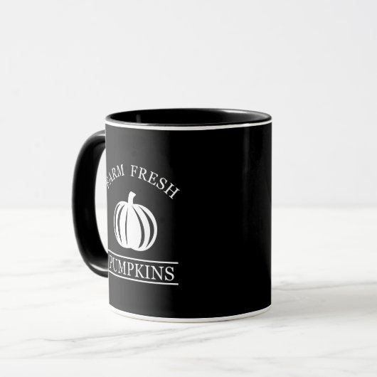 Frische Kürbis fallen Herbst Tasse (Vorderseite Links)