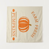 Frische Kürbis fallen Herbst Wandteppich (Vorderseite (Horizontal))