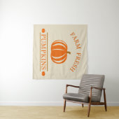 Frische Kürbis fallen Herbst Wandteppich (Beispiel (Horizontal))